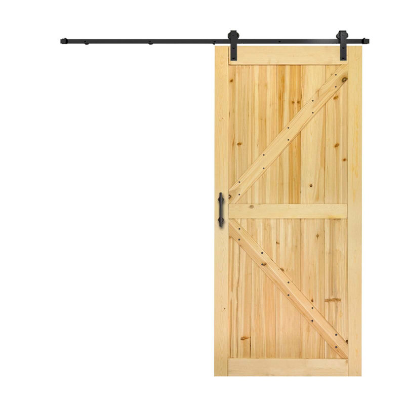 Bois et porte de grange en bois brut, 30 po x 84 po