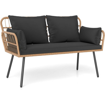 60cm Wide Curved Patio Sofa