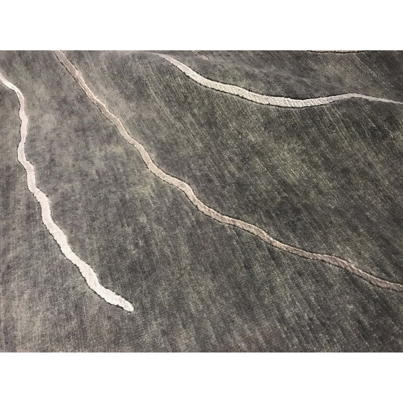 Himalayan Abstract Area Rug in Gray