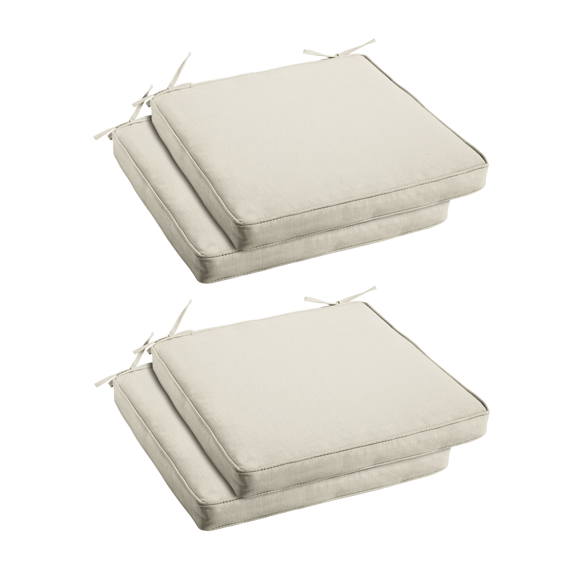 Outdoor Dining Chair Cushion, Beige Sunbrella®