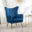 Fauteuil en velours capitonné 30,25 po Rily-1831789015