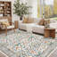Rectangle Floral Washable Area Rug-1149824850-1149824851