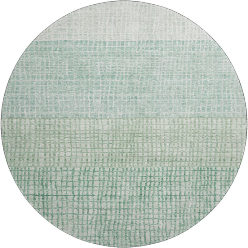 Premium Machine Washable Monnier AMF1831 Geometric Rug, Round 8'