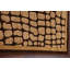Tapis de couloir à motif géométrique brun