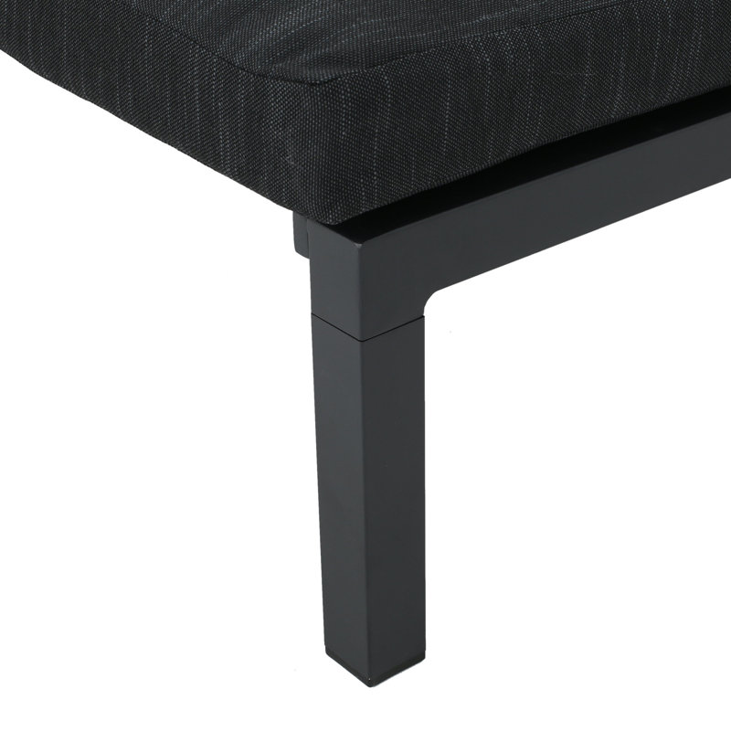 Chaise longue inclinable avec coussin Altje