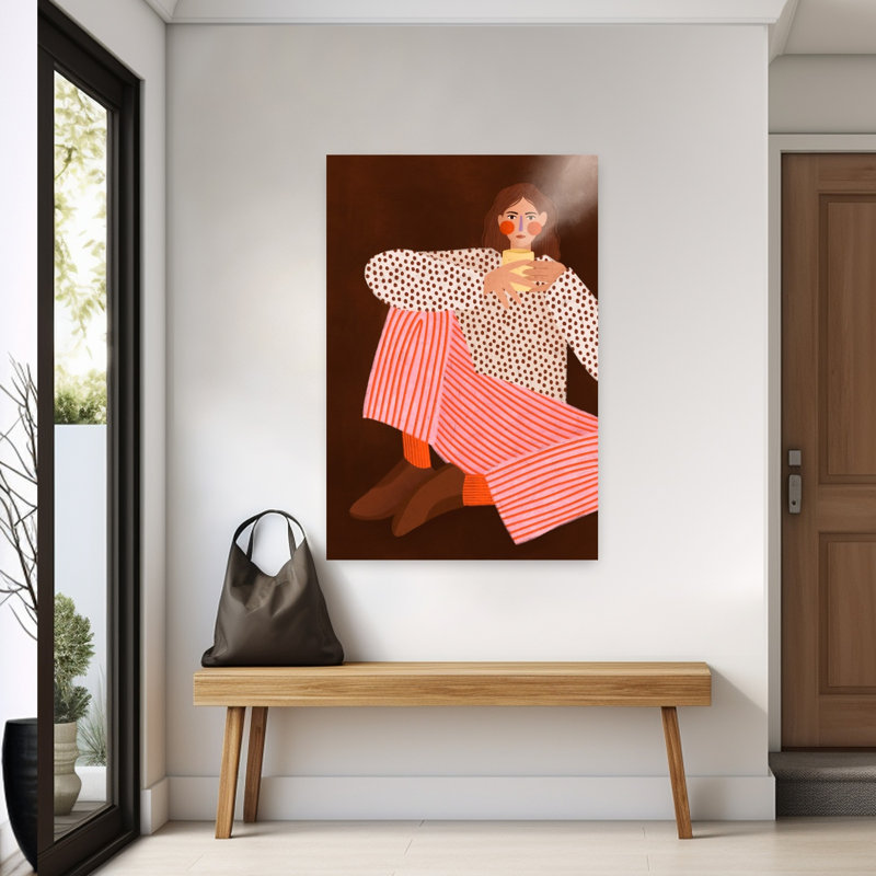 Art contemporain Portrait contemporain, H 60 po x l 40 po