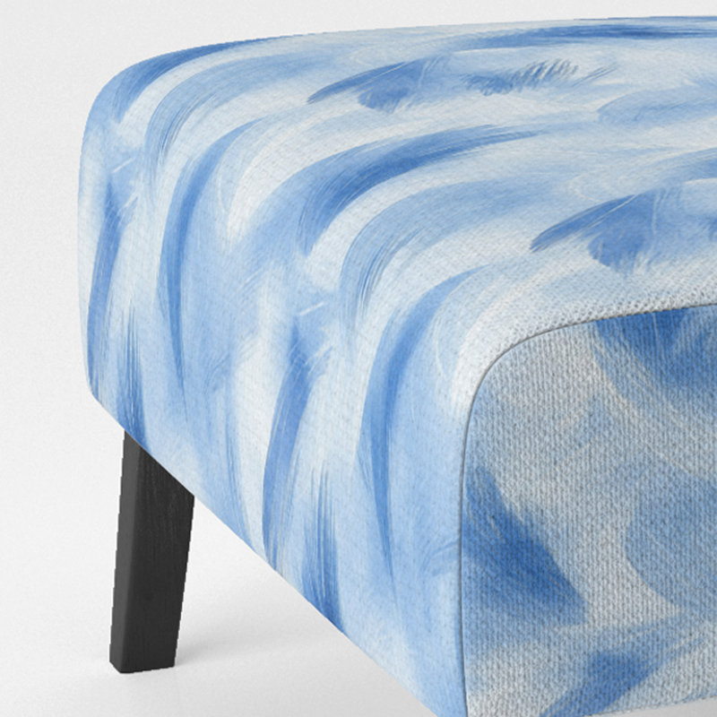 Fauteuil de chambre Abstract Blue, Pantoufle sans accoudoirs