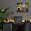  «Not A Creature Was Stirring» par Nicky Boehme, art mural en verre acrylique, 16 po x 12 po
