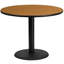 Plateau de table rond en stratifié de 24 po avec base de bar ronde de 18 po Jamey-1867976237-1867976234-1870724602