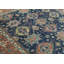 Tapis bleu et rouge noué à la main de haute qualité
