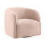 Neva Upholstered Swivel Chair, Onyx Mink
