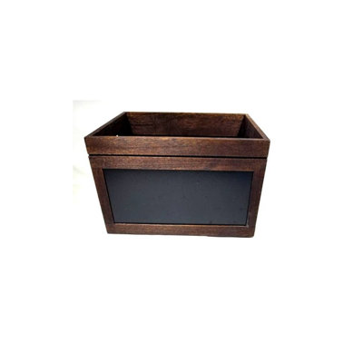 Rectangular Solid Wood Crate