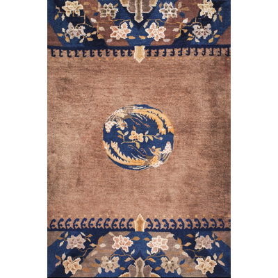 Antique Chinese - Peking Small Scatter Size Wool Rug