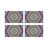 Hex Dylan Vegan Leather Rectangle Pebble Placemat