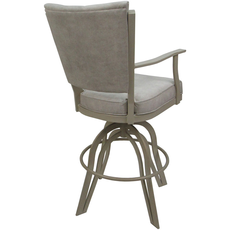 Tabourets de comptoir en métal Custom, Beige, Stuc Outlier, Tabouret de comptoir (siège d'une hauteur de 26 p