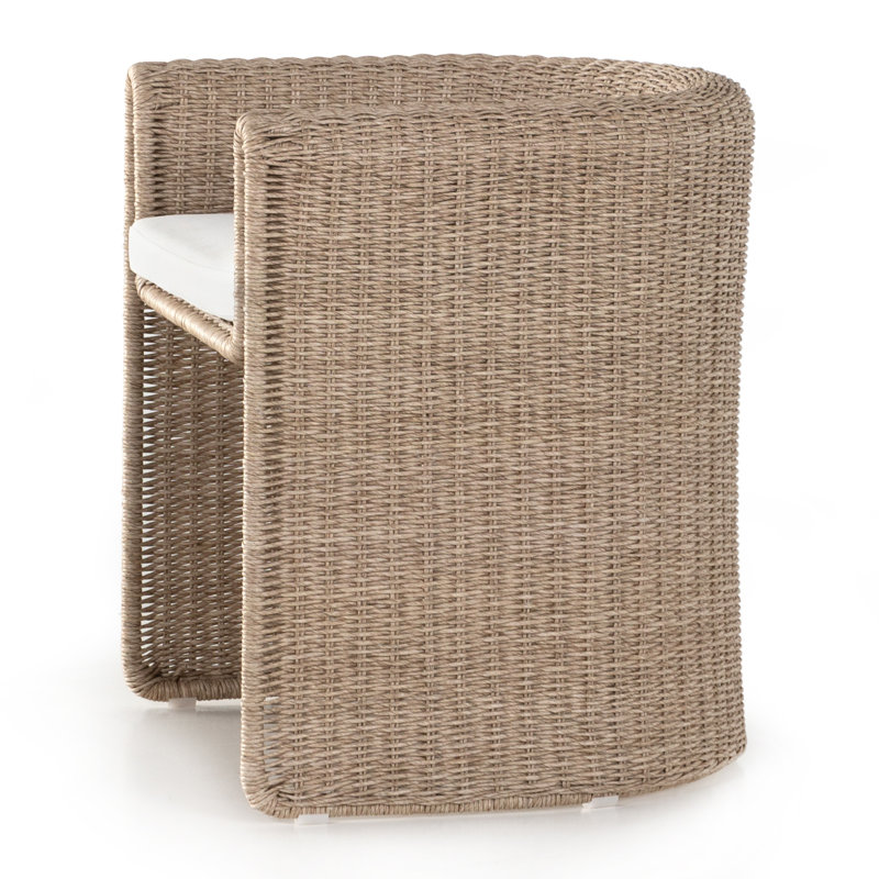 Madelena Outdoor Dining Armchair with Cushion | AllModern