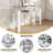Aral 47.2'' Glass Top Console Table-426106218