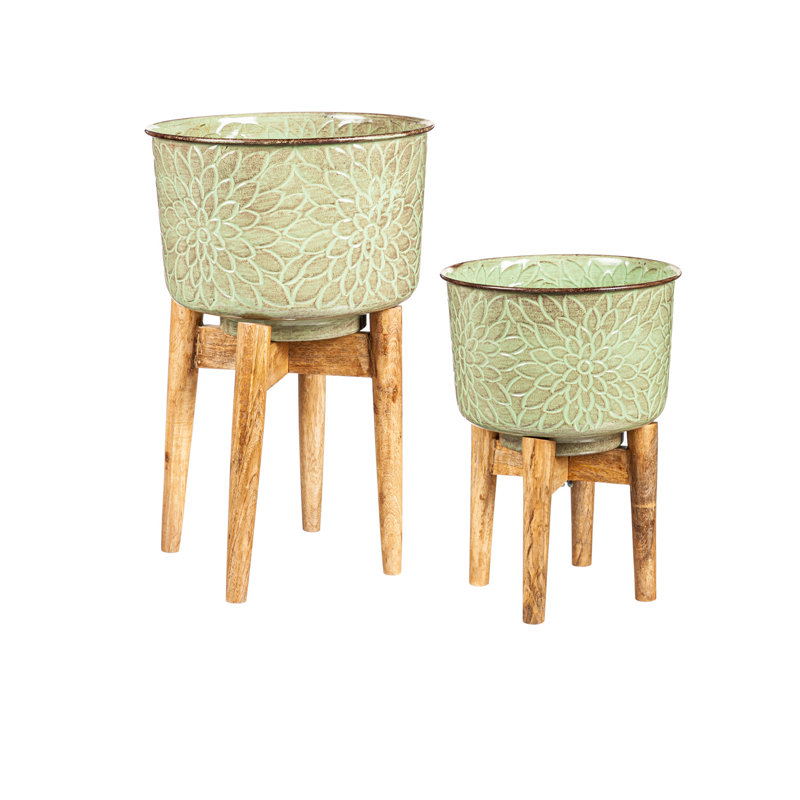 Ensemble de pots à fleurs 2 pièces