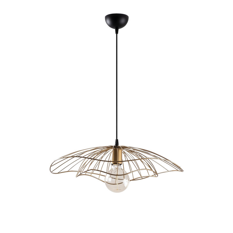 Lustre Vintage Glam, 19,7 po de diamètre, hauteur réglable 43,7 po | Corps en métal, culot E27 de 40 W maximum | Élégant luminaire pour le salon, la salle à manger et le vestibule | Conception IP20, élégante et durable