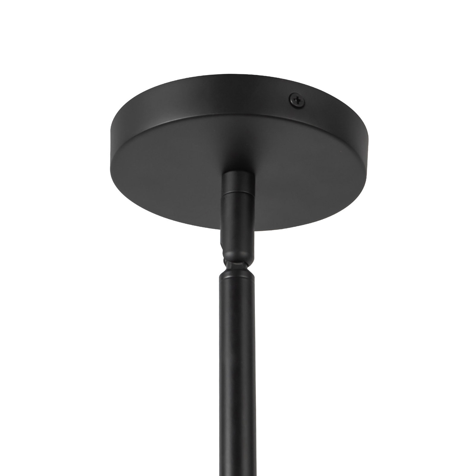 Tarek 37-in Chandelier with Opal Glass, Matte Black
