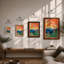 Desert Landscape Rustic - Framed Print-2044174087-2044174138