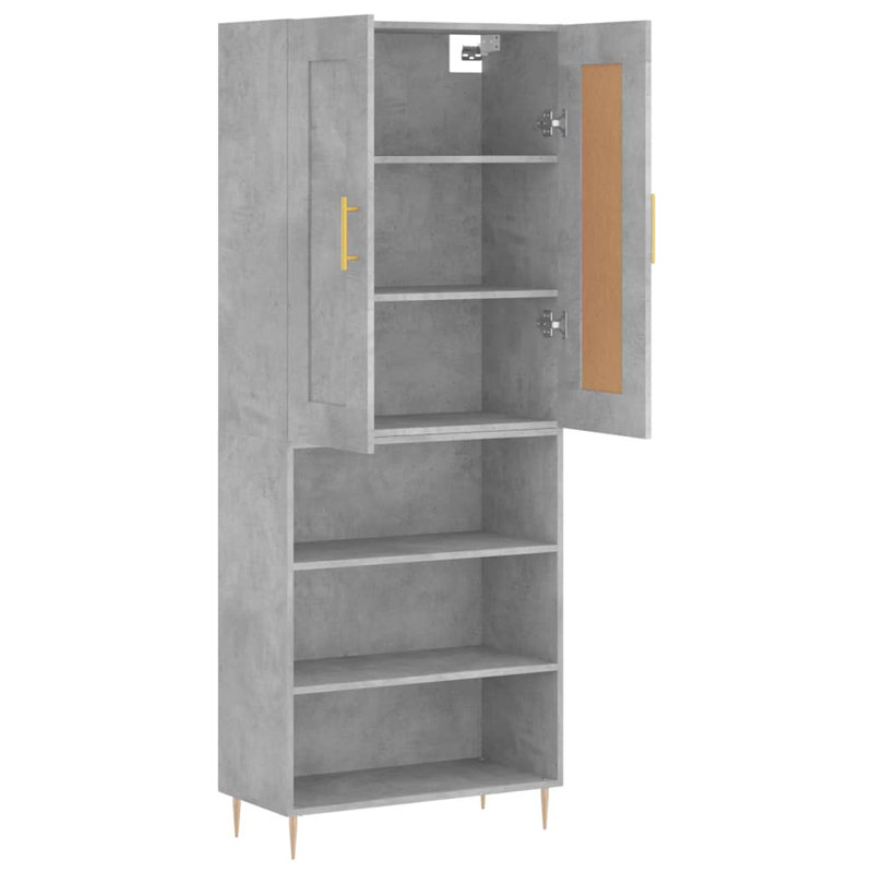 Ashville 69.5cm Sideboard, Concrete Grey