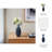 Vase Stoneware Modern Transitional Decorative Accent for Home Office Bedroom Living Room - 11" Blue