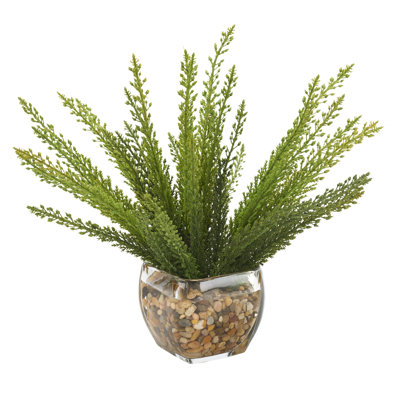 Fougère artificielle 12 "dans un vase décoratif