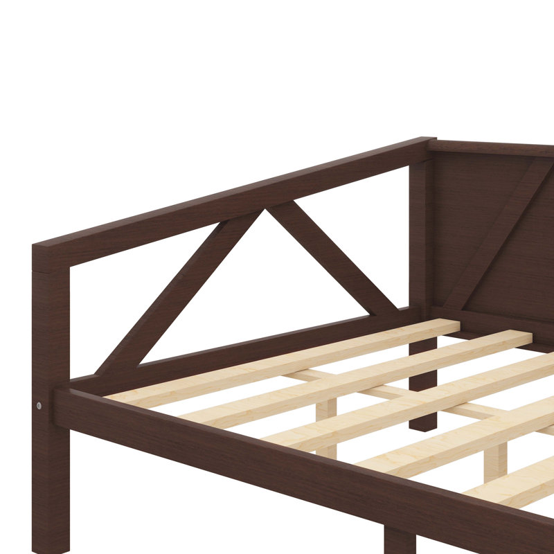 Lit de jour moderne et minimaliste, Double, Espresso