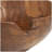 Brown Wood Handmade Large Decorative Bowl with Natural Grooves, 11" x 11" x 5"