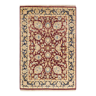Classic One-of-a-Kind 4' 2" X 6' 2" Hand Knotted Area Rug