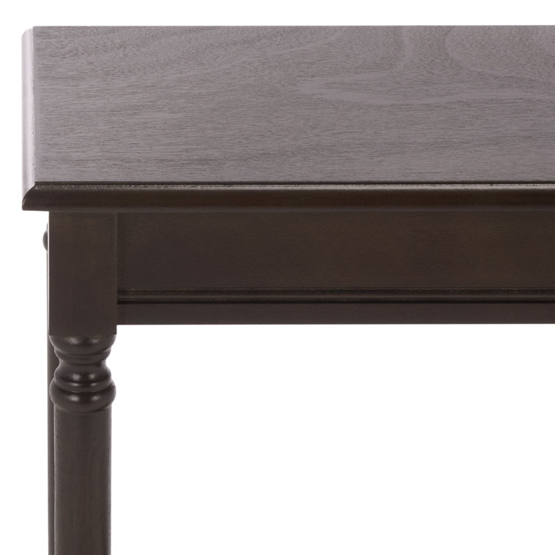 Rutherford End Table with Storage, Dark Chocolate