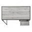 Bureau d'ordinateur, bureau personnel, ordinateur portable, tiroir de rangement, L 42 po, bureau, gris, noir, contemporain, moderne-226884925