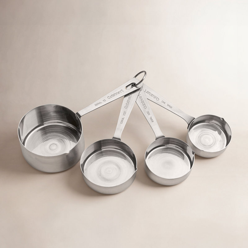 Cuisinart 4-Pieces Stainless Steel Measuring Cup Set