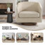 Upholstered Swivel Barrel Chair