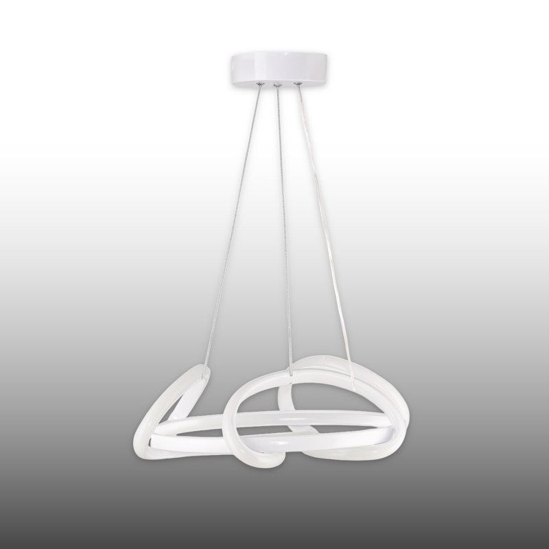 Lustre à hauteur réglable à DEL Orbit Wave 4500 / 6500K, Blanc