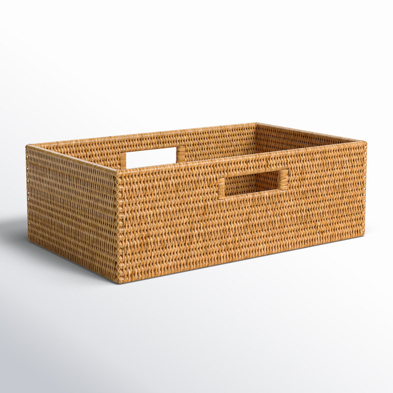 Panier en rotin Claydon, Brun miel