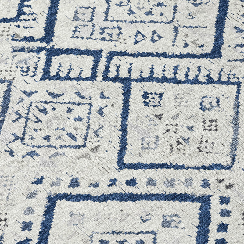 Tapis lavable à la machine intérieur / extérieur ACN2470, Ivoire ivoire, Tapis de couloir 2 pi 3 po x 7 pi 6 po