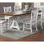 Table de salle à manger formelle blanche 1pc
