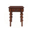 Ensemble de 3 tables basses en bois massif avec tiroir, table basse vintage et 2 tables de bout pour salon, bureau et appartement (noyer)-335129698
