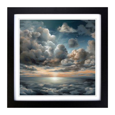 Cloudy Sky Digital Art - Framed Print