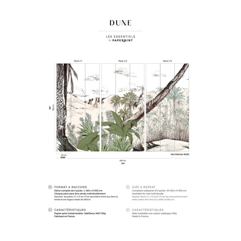 Ensemble de dunes 1, 2 et 3, Vert