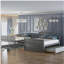 Lit superposé double avec roulettes simples, gris-121070047