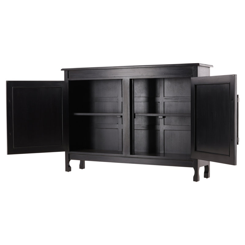 Furniture Classics Black Dalia Mahogany Accent Cabinet