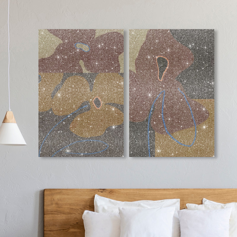Moody Flowers Set Set by Oliver Gal, 36" H x 24" W, Gallery Wrapped