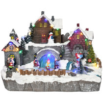  Lights4fun, Inc. Light Up Spinning Tea Cups Multicolored LED  Christmas Village Decoration : Home & Kitchen