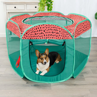 Panel Mesh Pet Playpen With Door