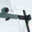 Porte de douche coulissante simple semi-cadre, acier inoxydable, verre transparent trempé épais-112521232