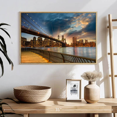 Soleil de Brooklyn Bridge