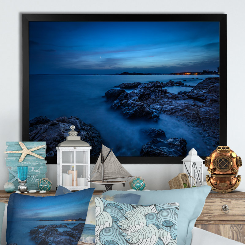 Beautiful Porthcothan Bay Ii - reproduction d'art sur toile, Cadre noir, H 8 po x l 12 po x P 1 po